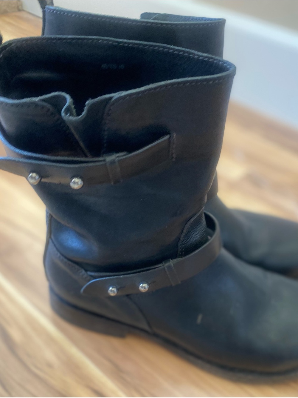 Rag & bone Black Leather
Biker Boots Women's Size 40
